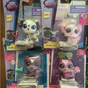 Vintage Pet Figurines Set Featuring Monkey Rabbit Cat Kitten