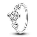 Sterling Silver Ring Sparking Zirconium