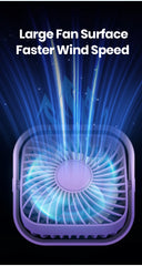 TOPK USB Portable Mini Fan 3 Speed 360°Rotatable Desk Fan