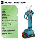 Yofidra 30mm Cordless Electric Pruning Shears 4 Gears