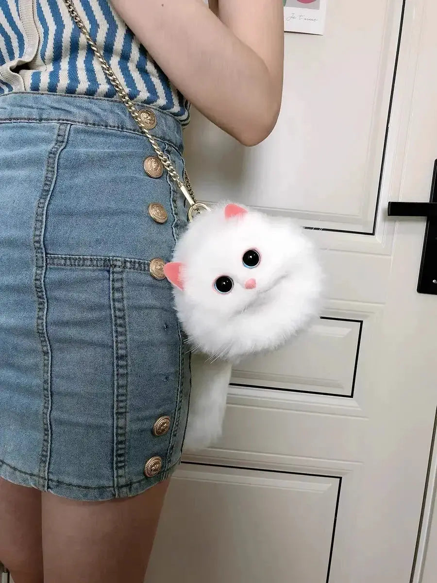 Secure Plush Cat Shoulder Bag for Women — product view 16