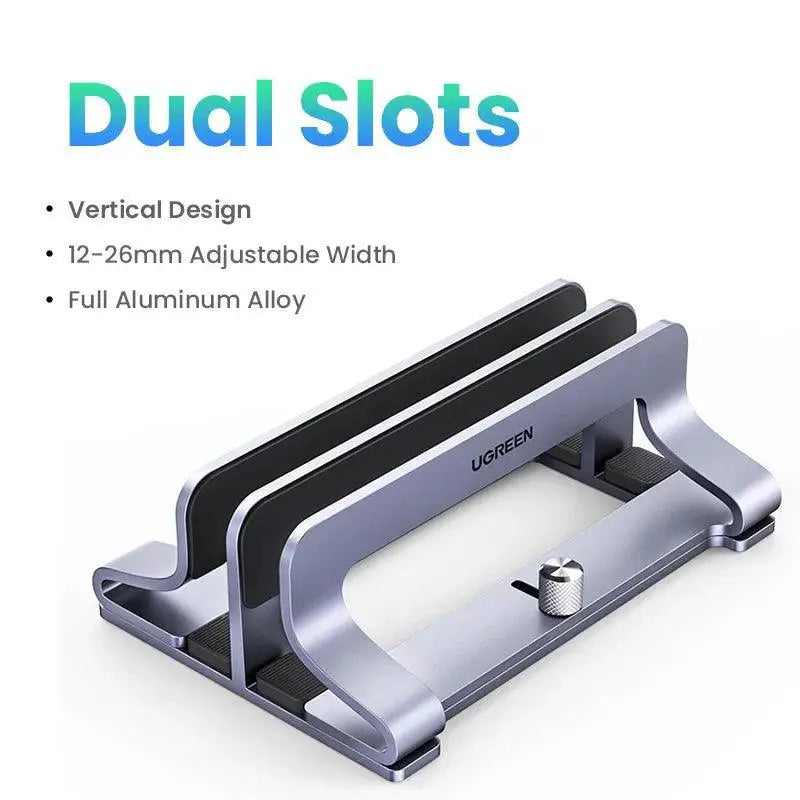 Vertical Aluminum Laptop Stand For Efficient Cooling