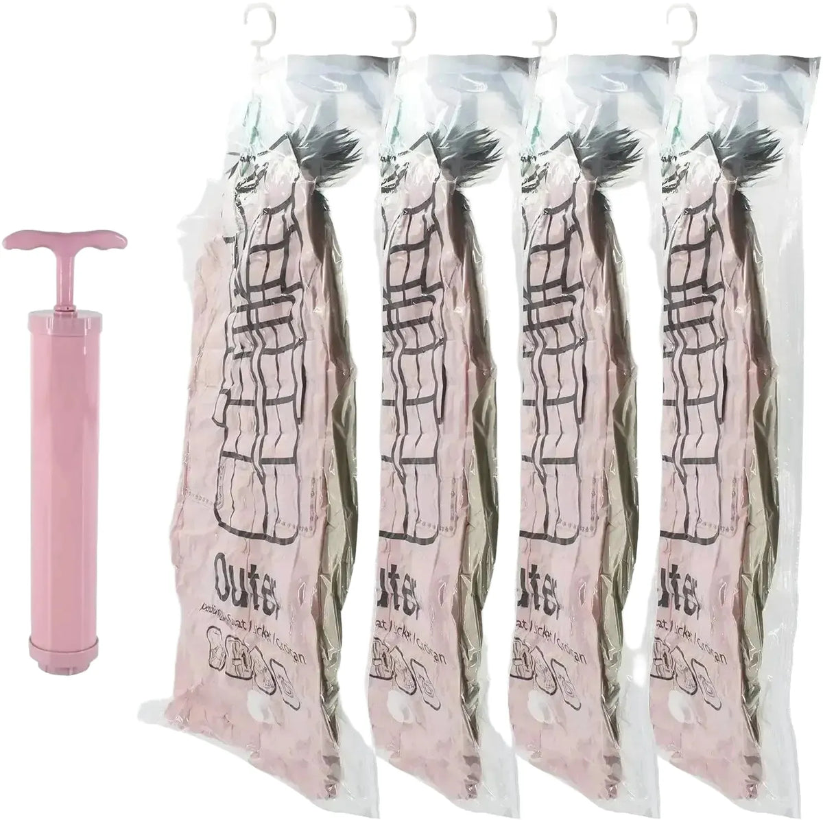 Hanging Vacuum Bags for Closet Storage — product view 1