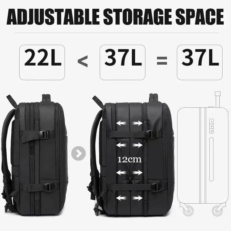 BANGE Waterproof Laptop Backpack 17 Inch Travel Bag
