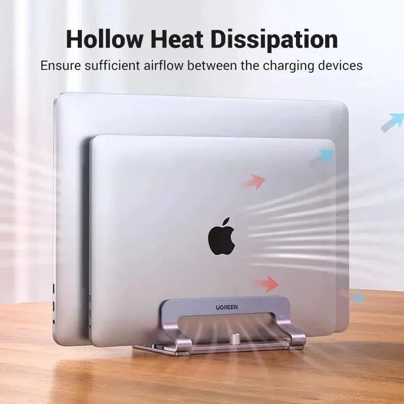 Vertical Aluminum Laptop Stand For Efficient Cooling