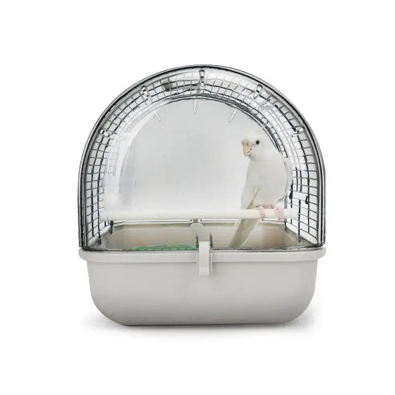 Portable Transparent Bird Transport Cage Parrot Carrier