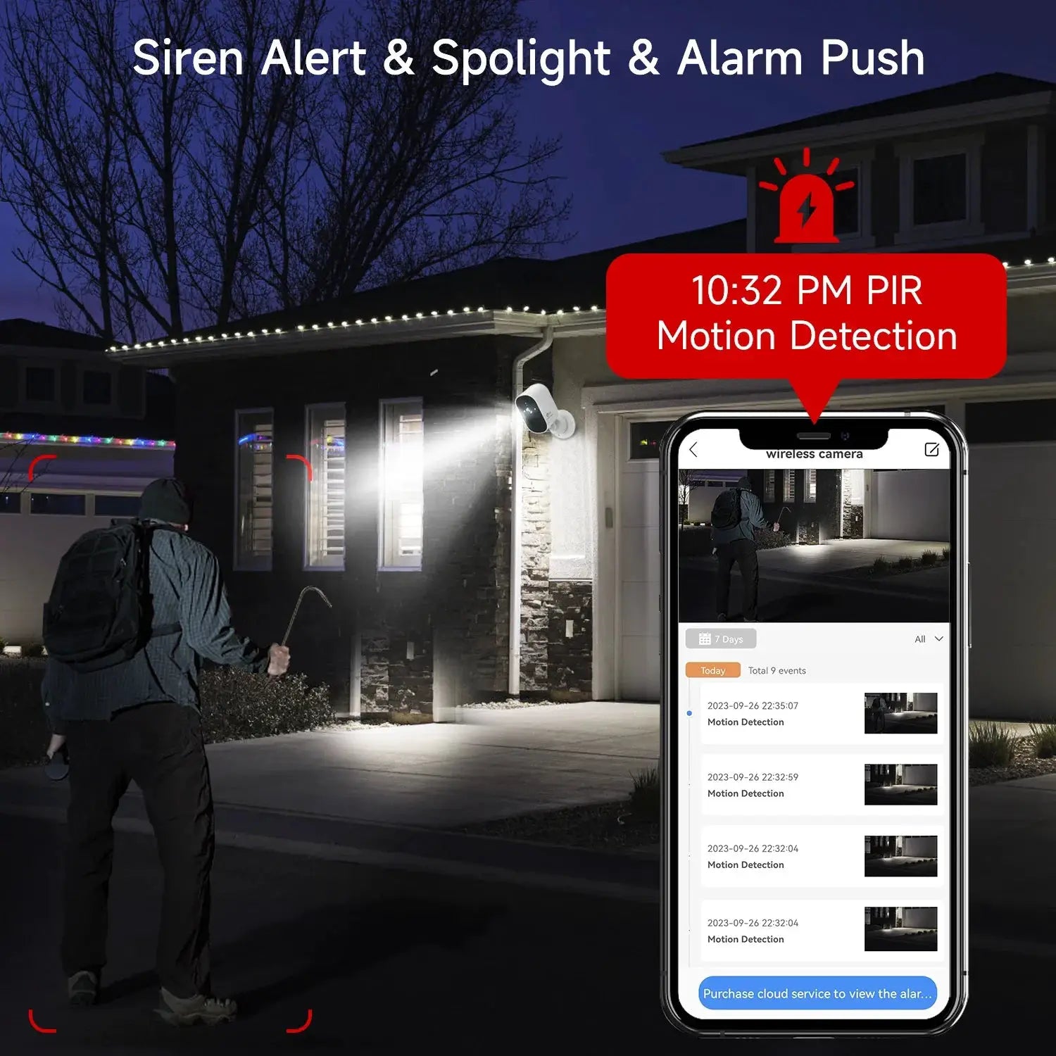 4MP Wireless Battery Outdoor Security Camera With Color Night Vision Live Alerts - stepyours.com