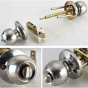 Aluminum Round Door Knob - Sturdy Keyed Security