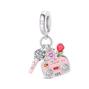 Sterling Silver Charm Beads Mask