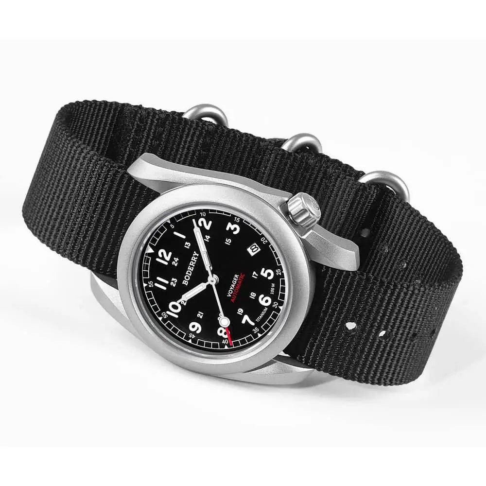 Titanium Dive Watch Sapphire Crystal Nautical Engraved