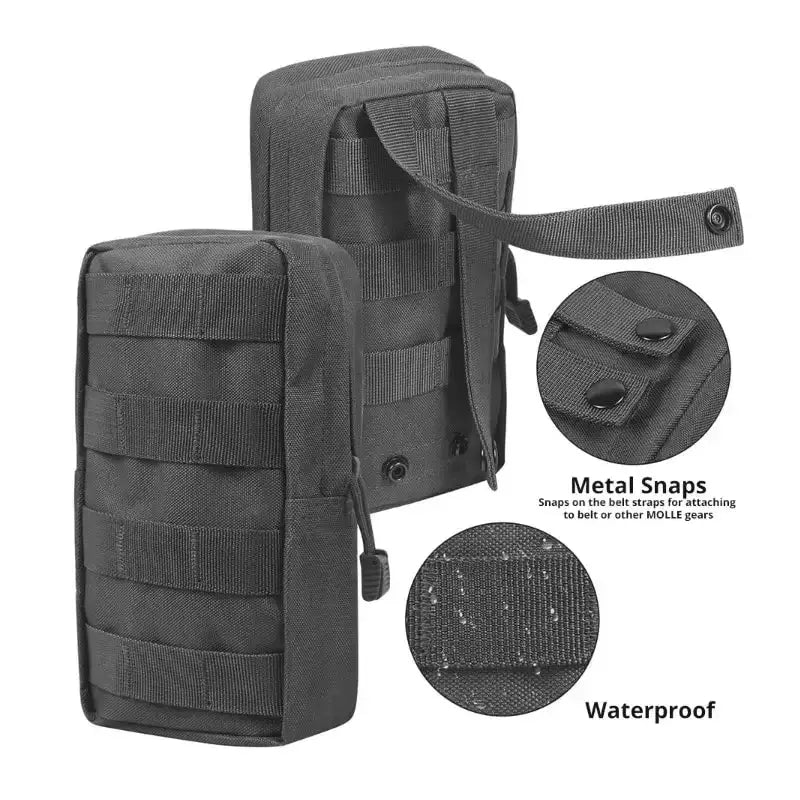 Outdoor Tactical Molle Waist Bag 1000D Oxford Black
