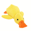 1pc Large Duck Design Pet Grinding Teeth Squeaky Plush Toy