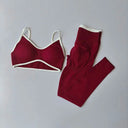 Seamless 2Pcs Legging Sets High Waist Breathable