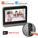3MP WiFi Cat Eye Doorbell With 5000mAh Battery And Alexa Live View
