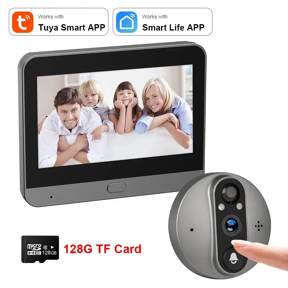 WiFi Cat Eye Doorbell With Battery And Alexa Live View — product view 10