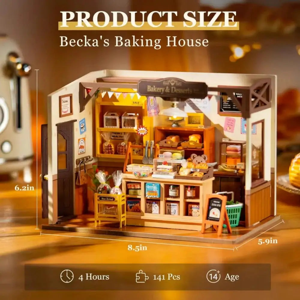 Robotime Puzzle Miniature Dollhouse Kit — product view 10