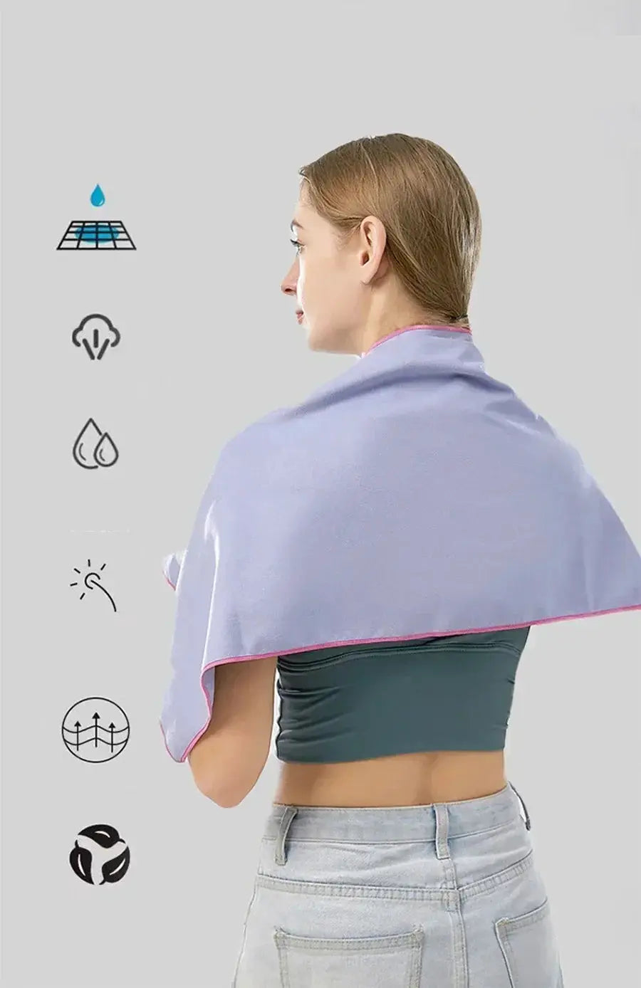 Ultra Absorbent Quick Dry Microfiber Towel for Sports
