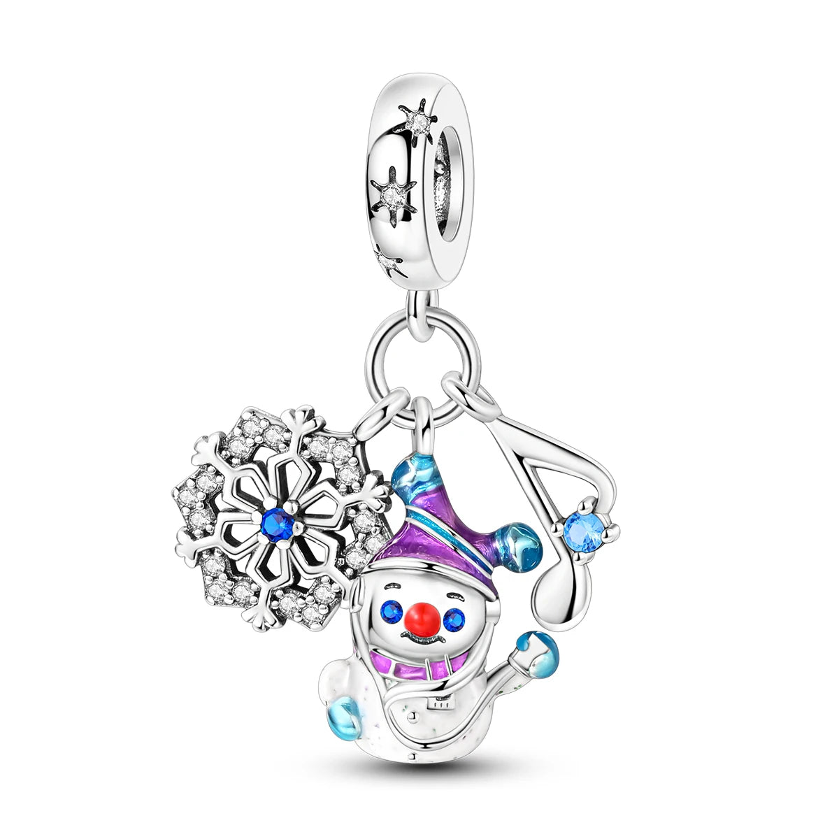Charm Silver Plated Christmas Winter