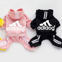 Spring Dog Hoodies: Stylish Letter Print Hoodie for Small Dogs