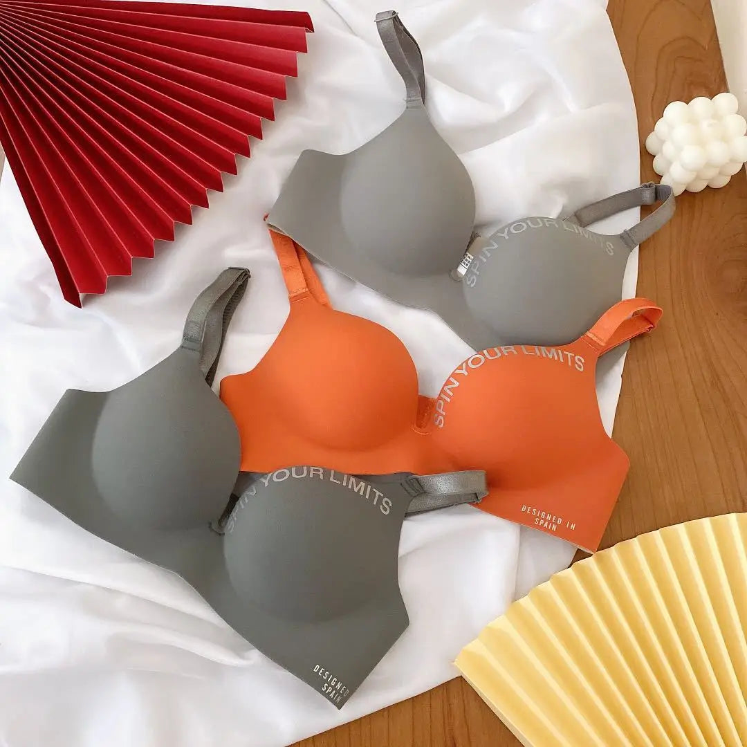 Floral Graphic Seamless Bra