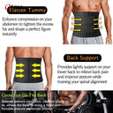 Qtree Men Waist Trainer Slimming Body Shaper Girdle Belt
