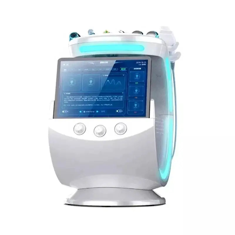 Smart Ice Blue Plus 7-in-1 Hydro Facial Machine with AI Skin Analyzer, Professional Hydro Dermabrasion, Deep Pore Cleansing