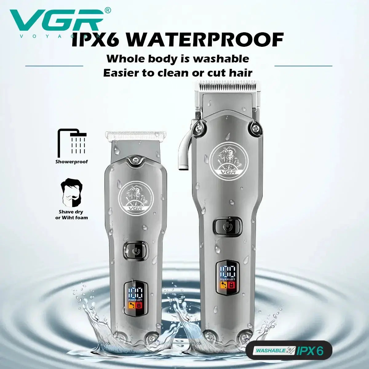 Professional Hair Clipper Electric Trimmer Kit For Men