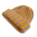 Striped Wool Knit Winter Hat