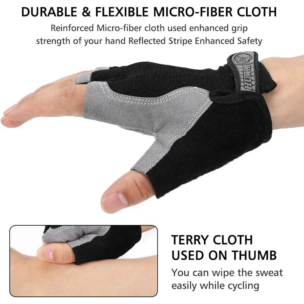 Cycling Gloves for Men and Women Anti Slip Gel Pad