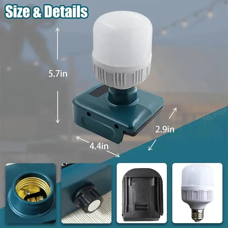 LED Work Light For Makita And Milwaukee Tools Portable