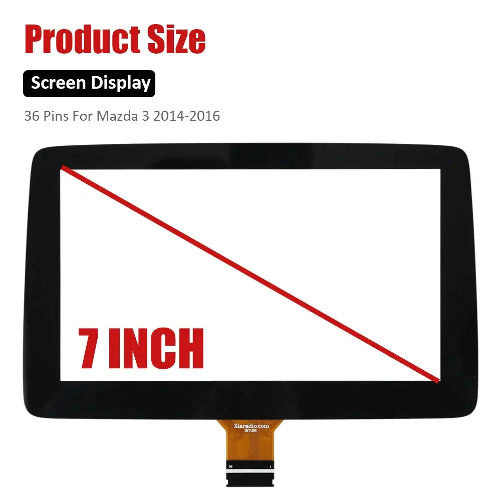 7 inch 36 Pins Glass Touch Screen For Mazda 2 3 2014-2016 Axela CX-3 2016-2017 MX-5 2016-2019 TM070RDZ38 BHP1611J0D