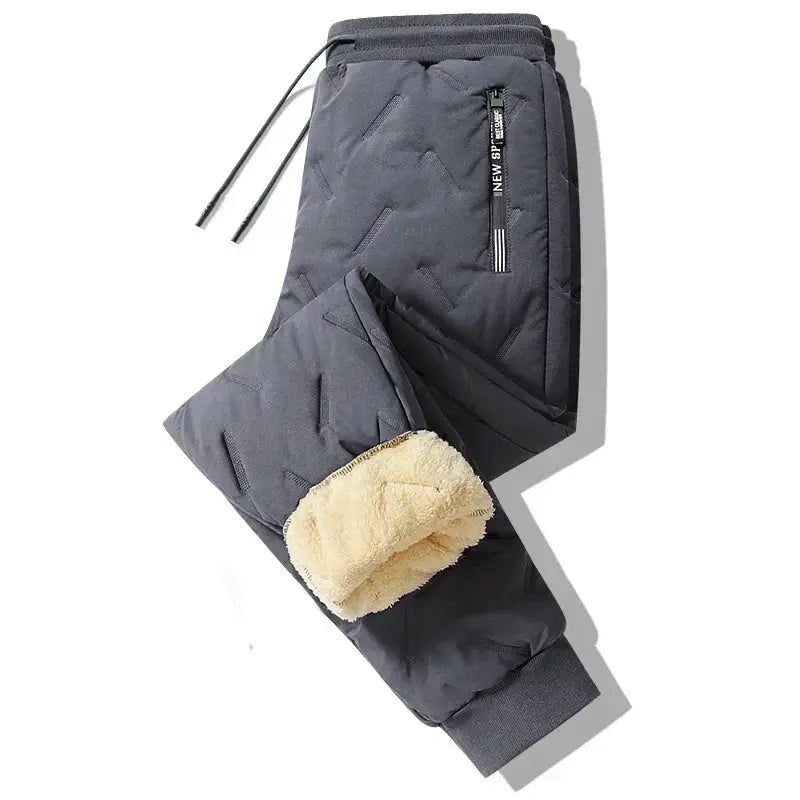 Winter Warm Plush Fleece Thermal Trousers For Men 8828