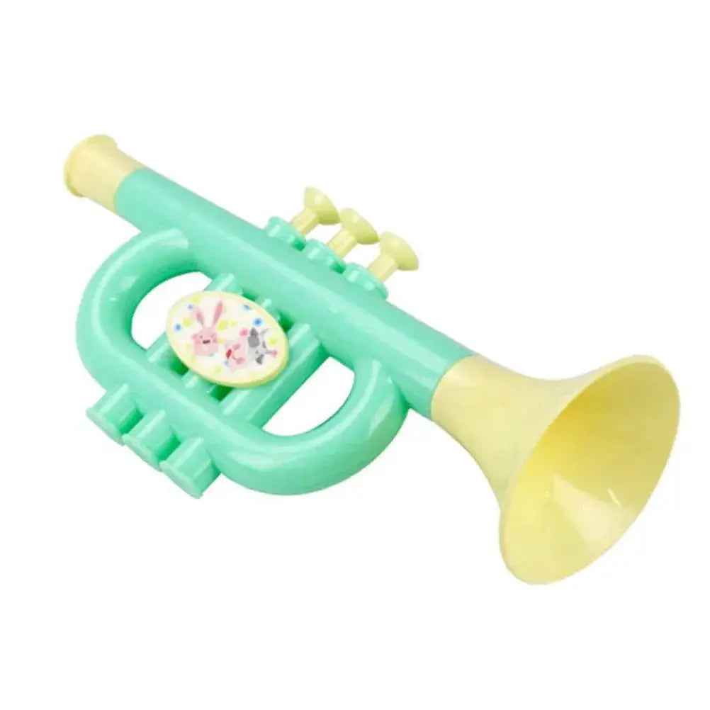 Six Pieces Beat Drums Toy Kids Musical Instruments Set Green