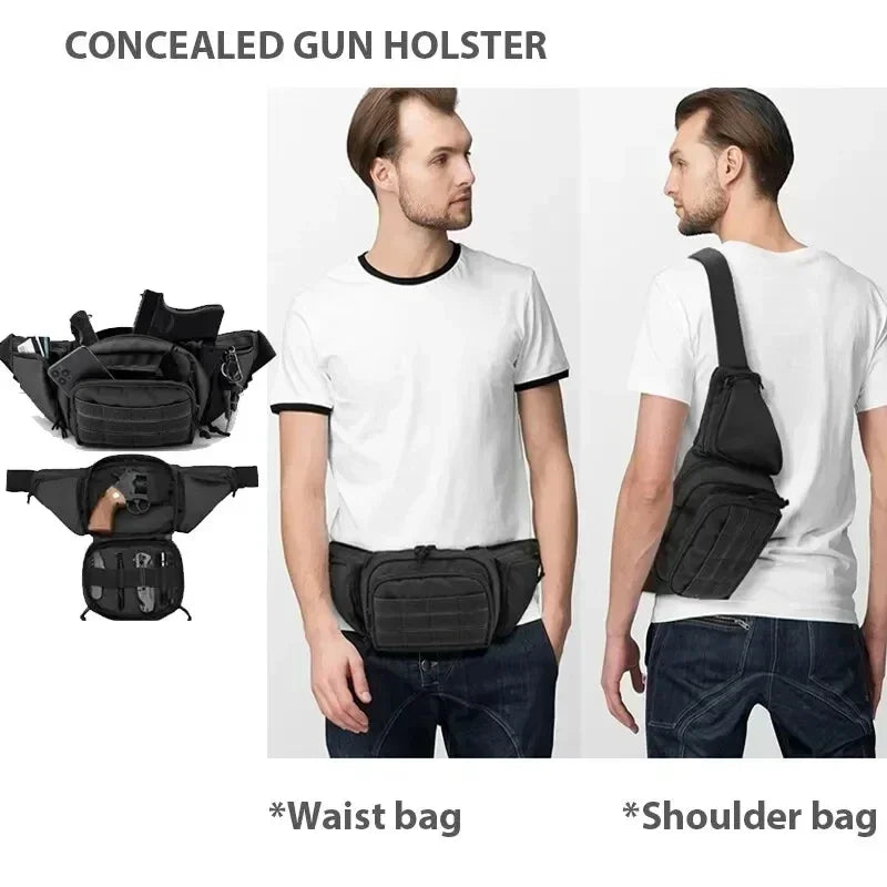 Men Nylon Shoulder Hiking Mobile