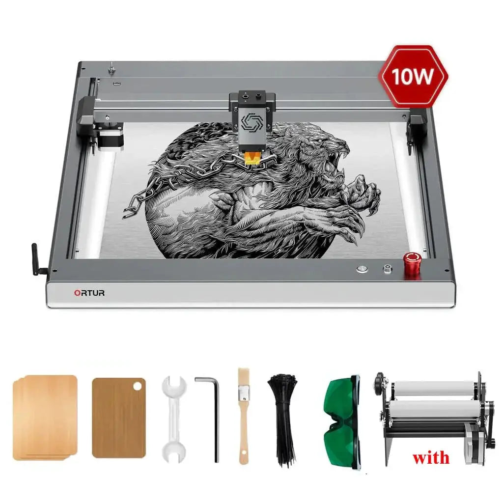 Ortur Laser Master 3 With Rotary Roller 20000Mm Engraver