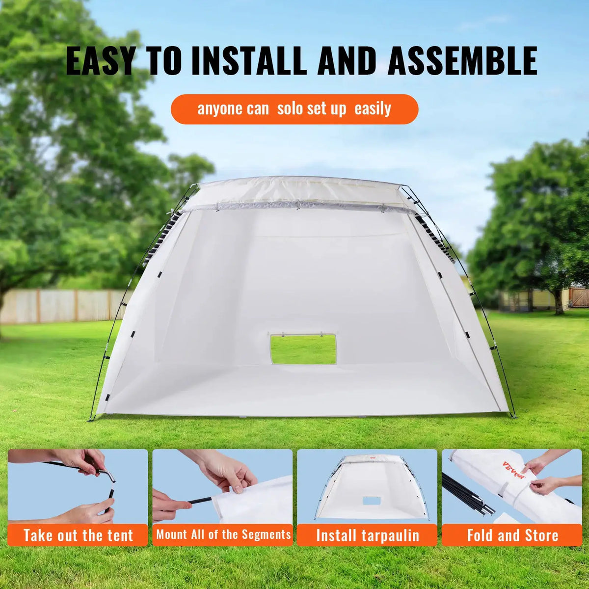Sturdy Foldable Paint Booth Tent — product view 5