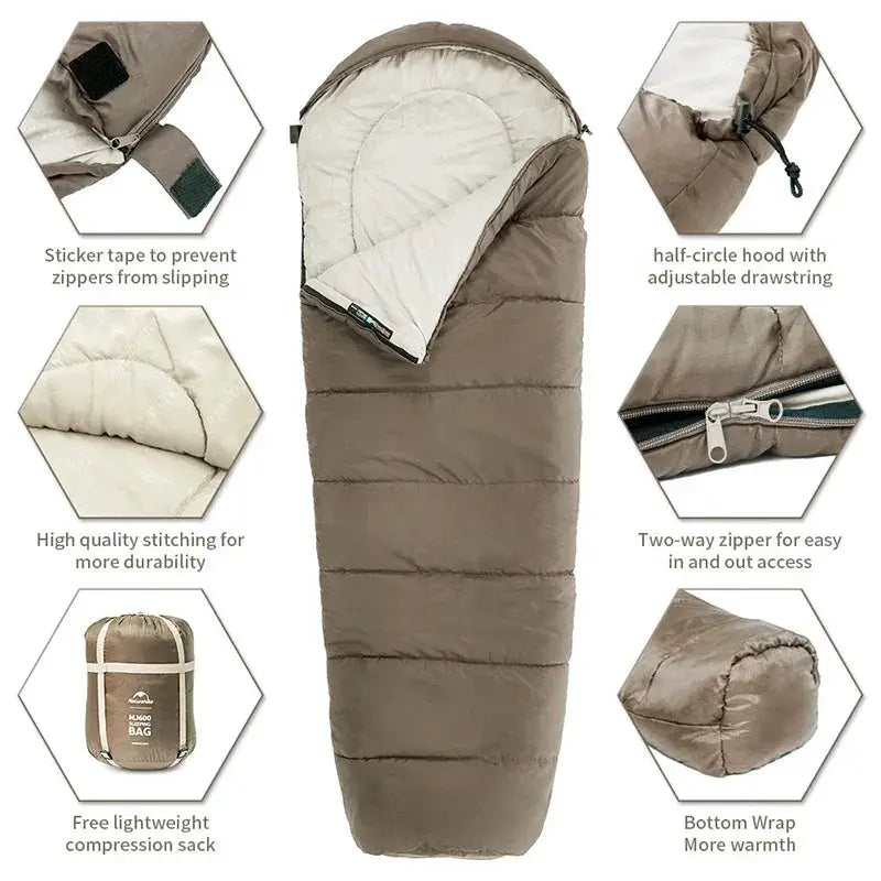 MJ300 Sleeping Bag Minus One Degree Lightweight Mummy Bag