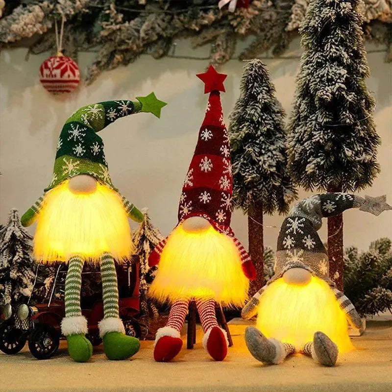 Luminous Plush Gnome Doll Cozy Christmas Decor Gift 2024