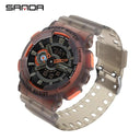 Sports Watch Men's Dual Display Tech Fluorescent Design