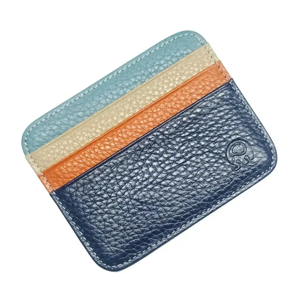Retro First Layer Genuine Leather Slim Card Wallet
