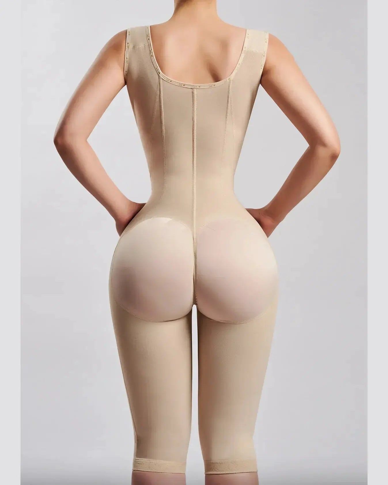 Knee Length Hourglass Shapewear Faja With Zipper Control