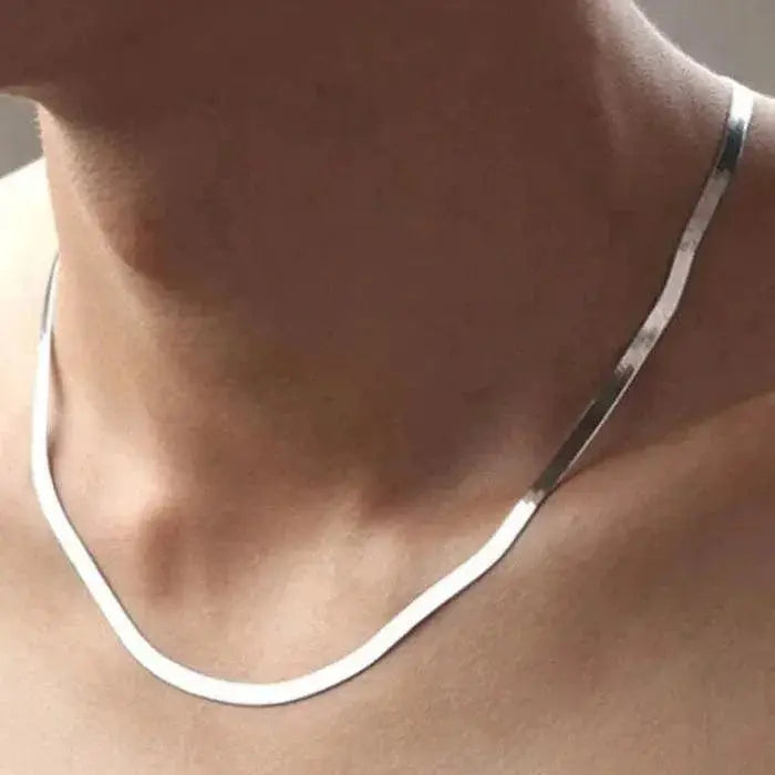 Elegant Gold and Silver Chain Necklace for Women Jewelry