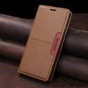 Magnetic Leather Case - Secure Wallet Flip