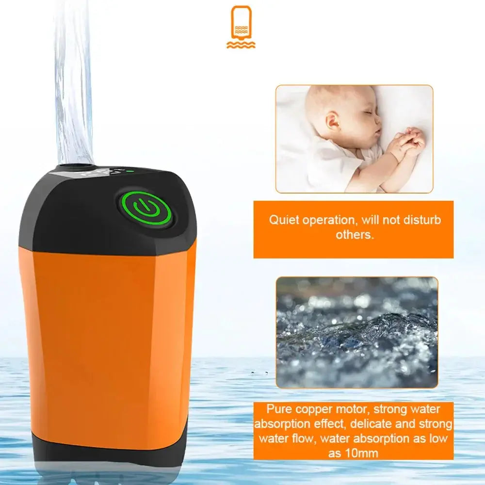 Compact IPX7 Waterproof Shower Pump With Temperature Display