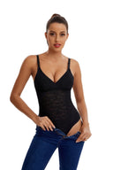 Lace Bodysuit with Tummy Control & Built-in Bra Slimming