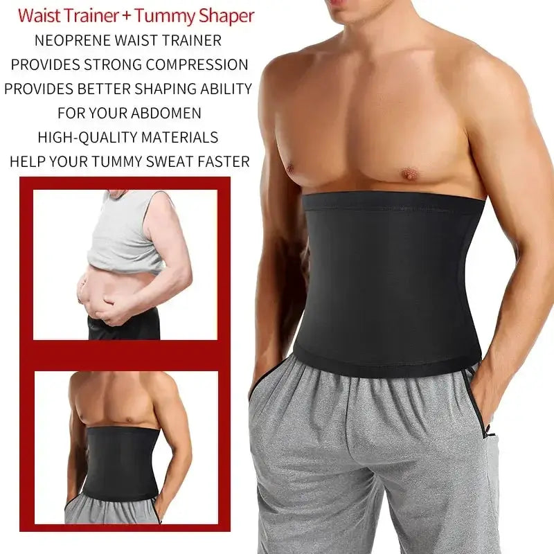 Mens Sauna Body Shaper Waist Trainer For Belly Slimming