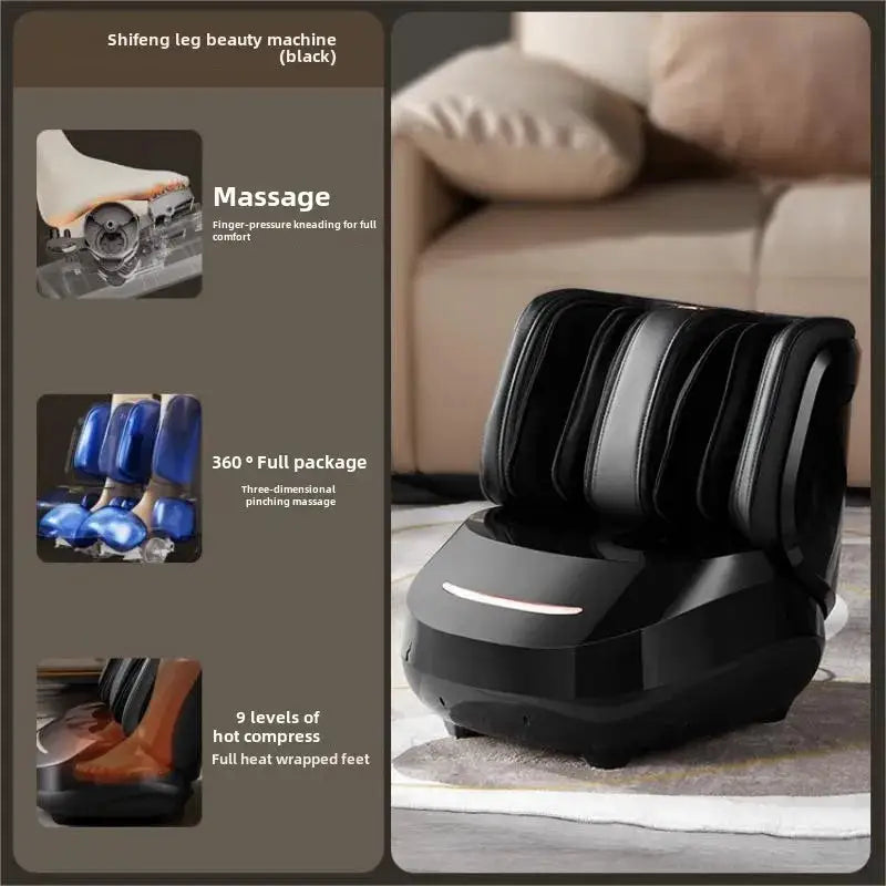 High Quality Air Pressure Electric Hot Heater Foot Massager Machine Vibrate Roller Bath Kneading Leg Foot Full Wrap Massage