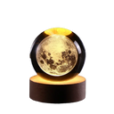 3D Crystal Ball Crystal Planet Night Light DIY Laser Engraved