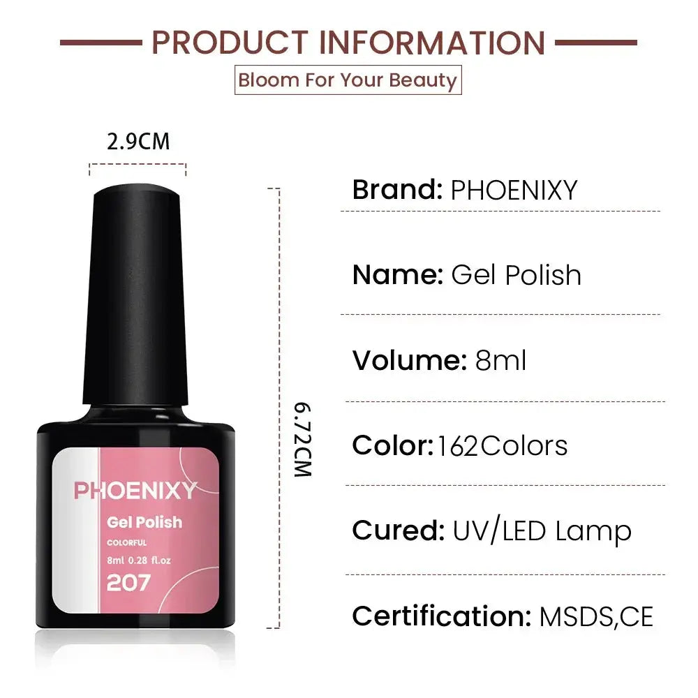 Phoenixy 38 Piece 8ml Gel Nail Polish Set Spring Summer