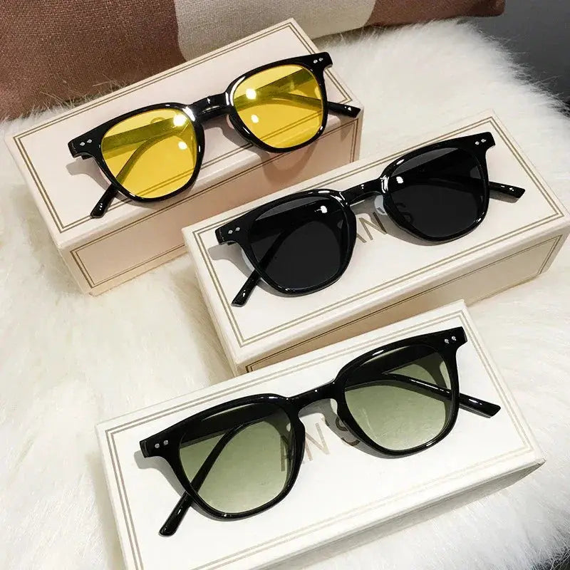 New Vintage Square Sunglasses Unisex Luxury Brand Style